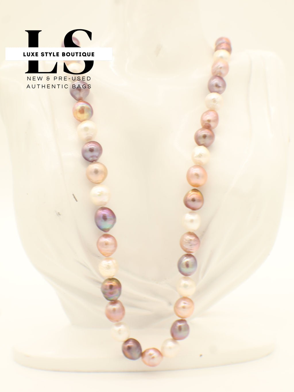Necklace Multicolored Natural Pearls