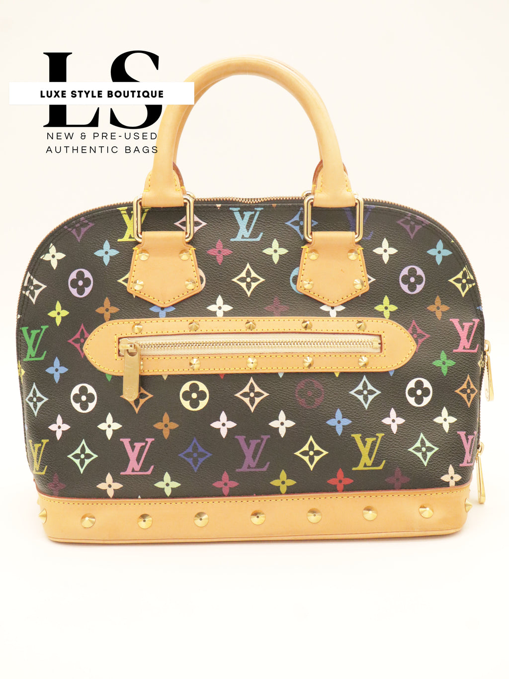 Louis Vuitton x Takashi Murakami Alma Monogram Multicolor Black