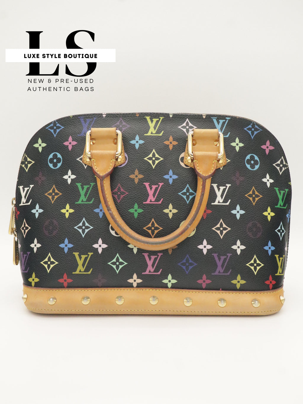 Louis Vuitton x Takashi Murakami Alma Monogram Multicolor Black