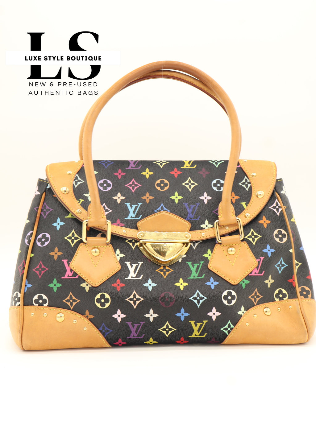 Louis Vuitton Beverly GM Monogram Multicolor Black