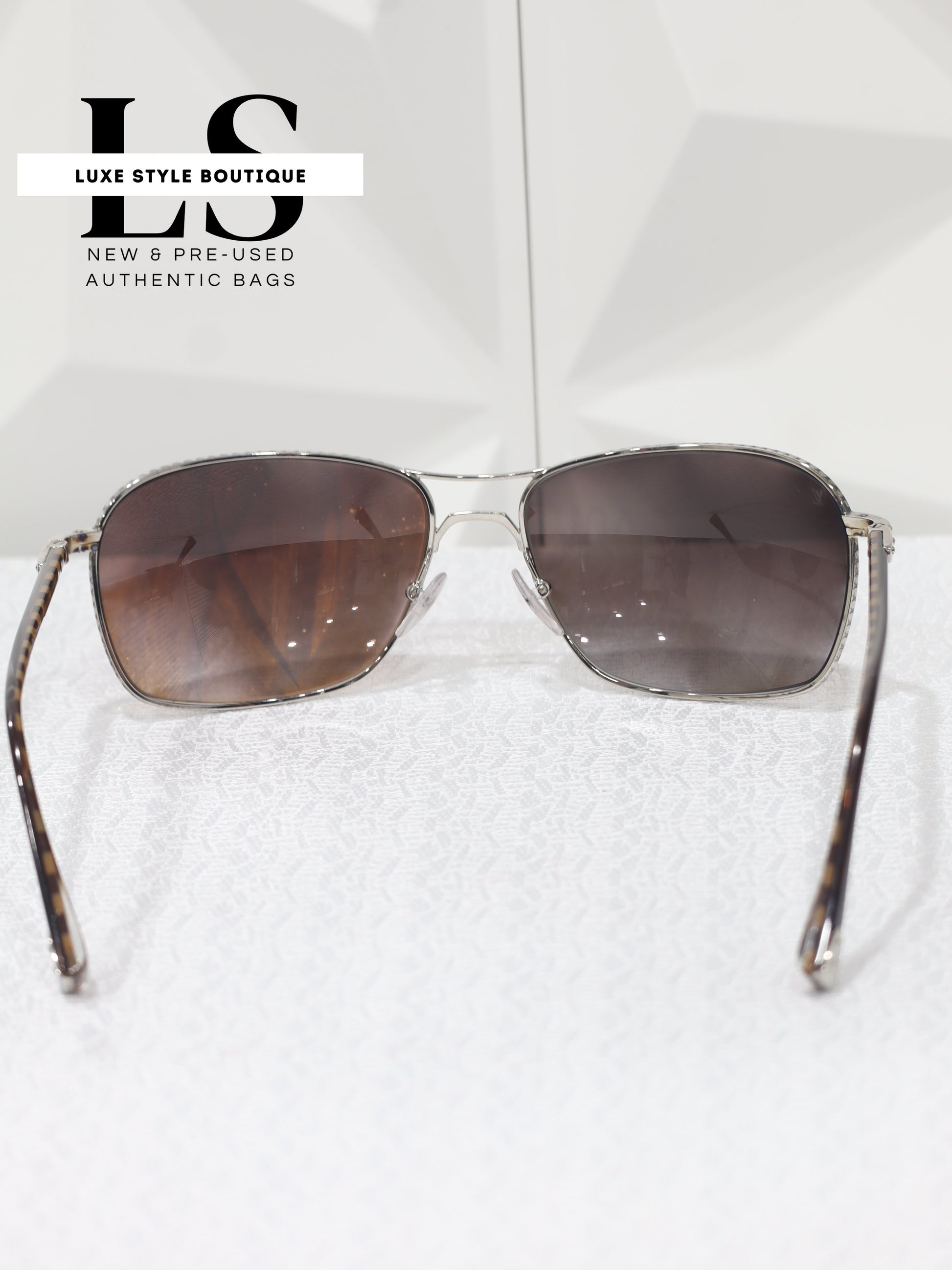 Louis Vuitton Damier Conspiracy Pilote Sunglasses 62*16