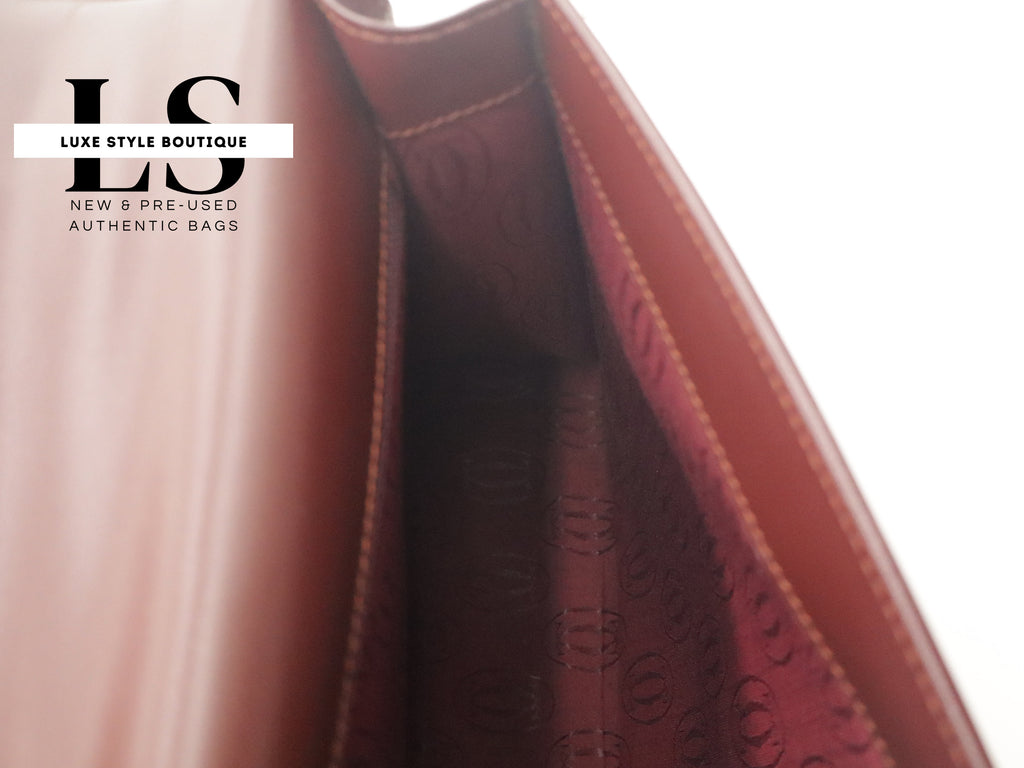 Cartier Must Top Handle Leather Handbag
