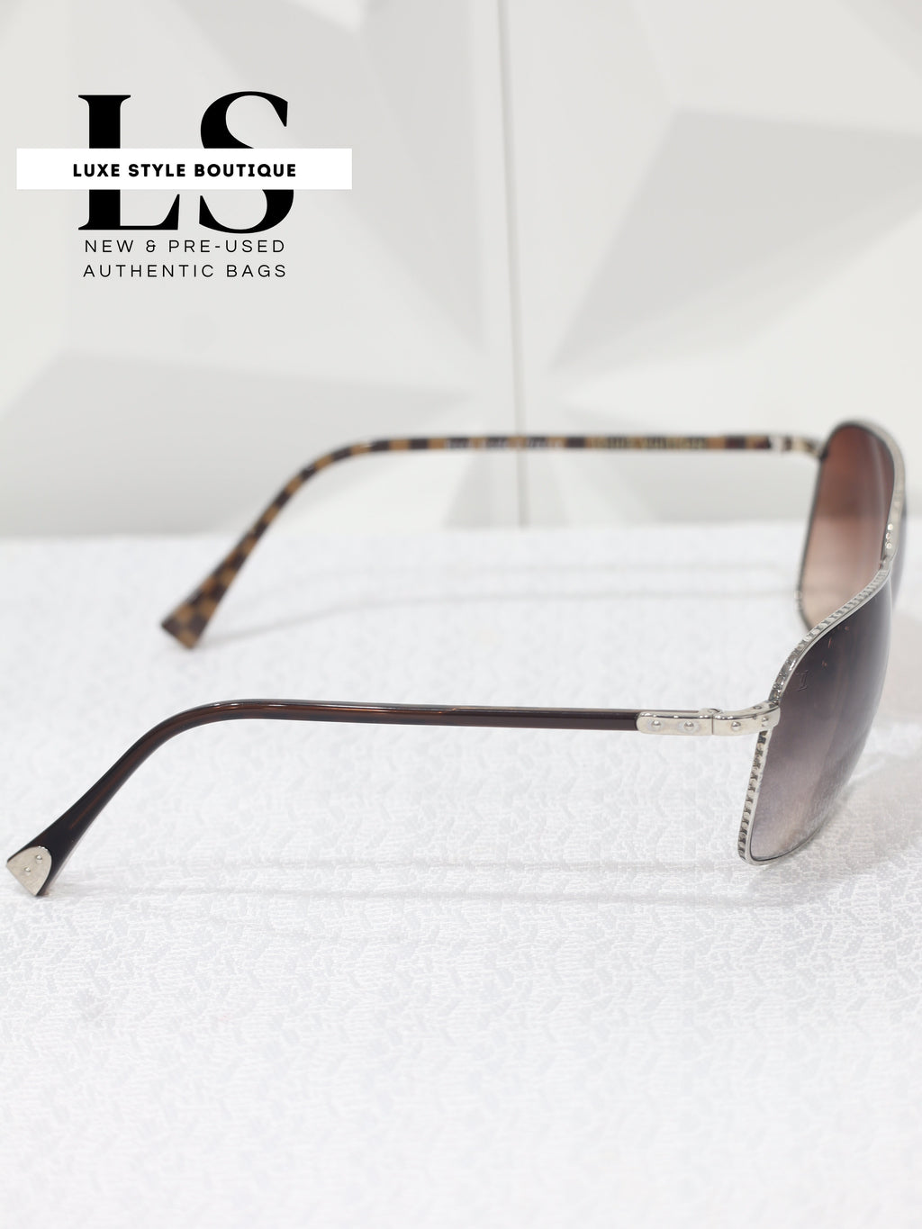Louis Vuitton Damier Conspiracy Pilote Sunglasses 62*16