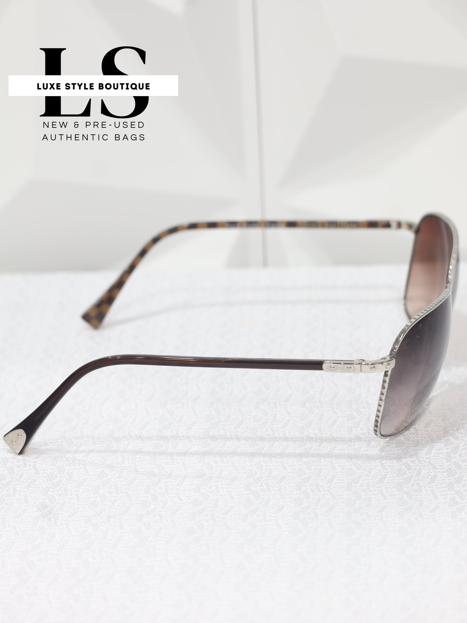 Louis Vuitton Damier Conspiracy Pilote Sunglasses 62*16