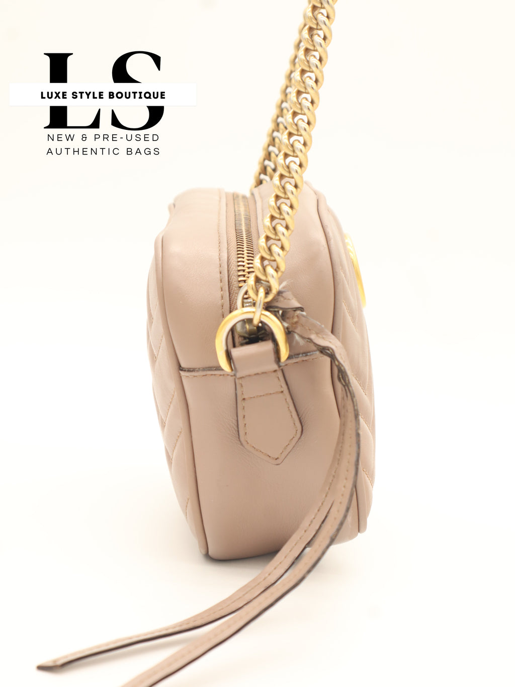 Gucci GG Marmont Matelasse Crossbody Beige