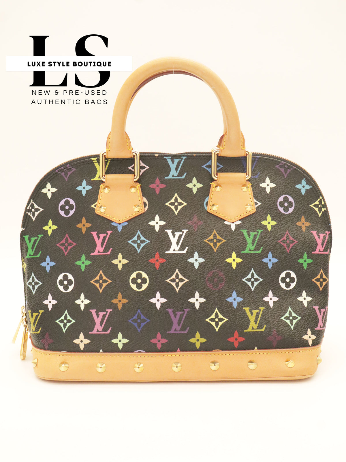 Louis Vuitton x Takashi Murakami Alma Monogram Multicolor Black