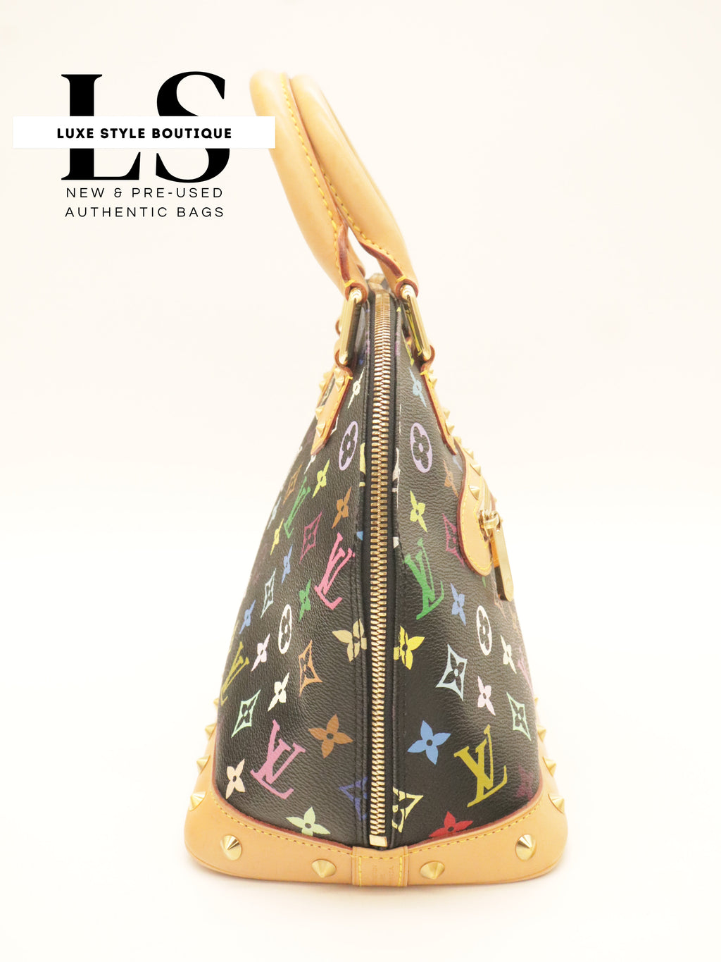 Louis Vuitton x Takashi Murakami Alma Monogram Multicolor Black
