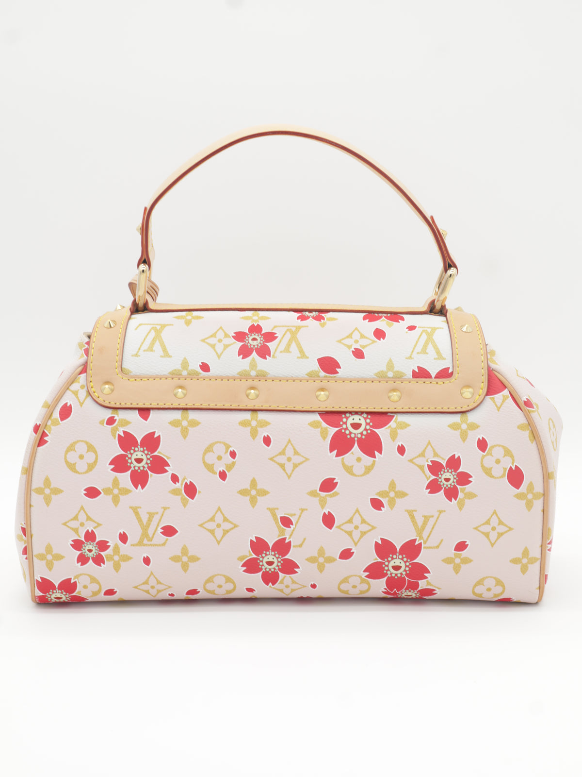 Louis Vuitton x Takashi Murakami White Monogram Cherry Blossom Sac Retro
