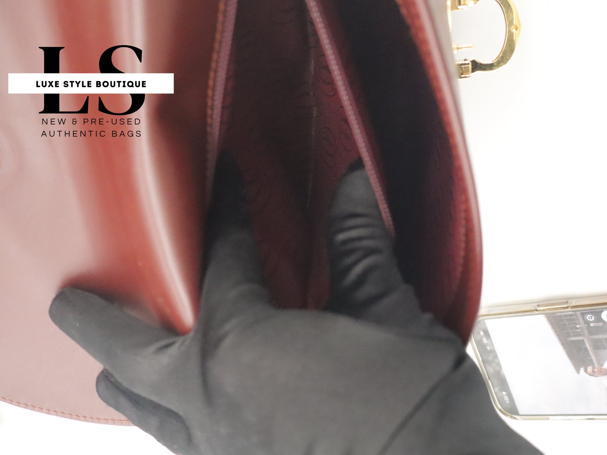 Cartier Must Top Handle Leather Handbag