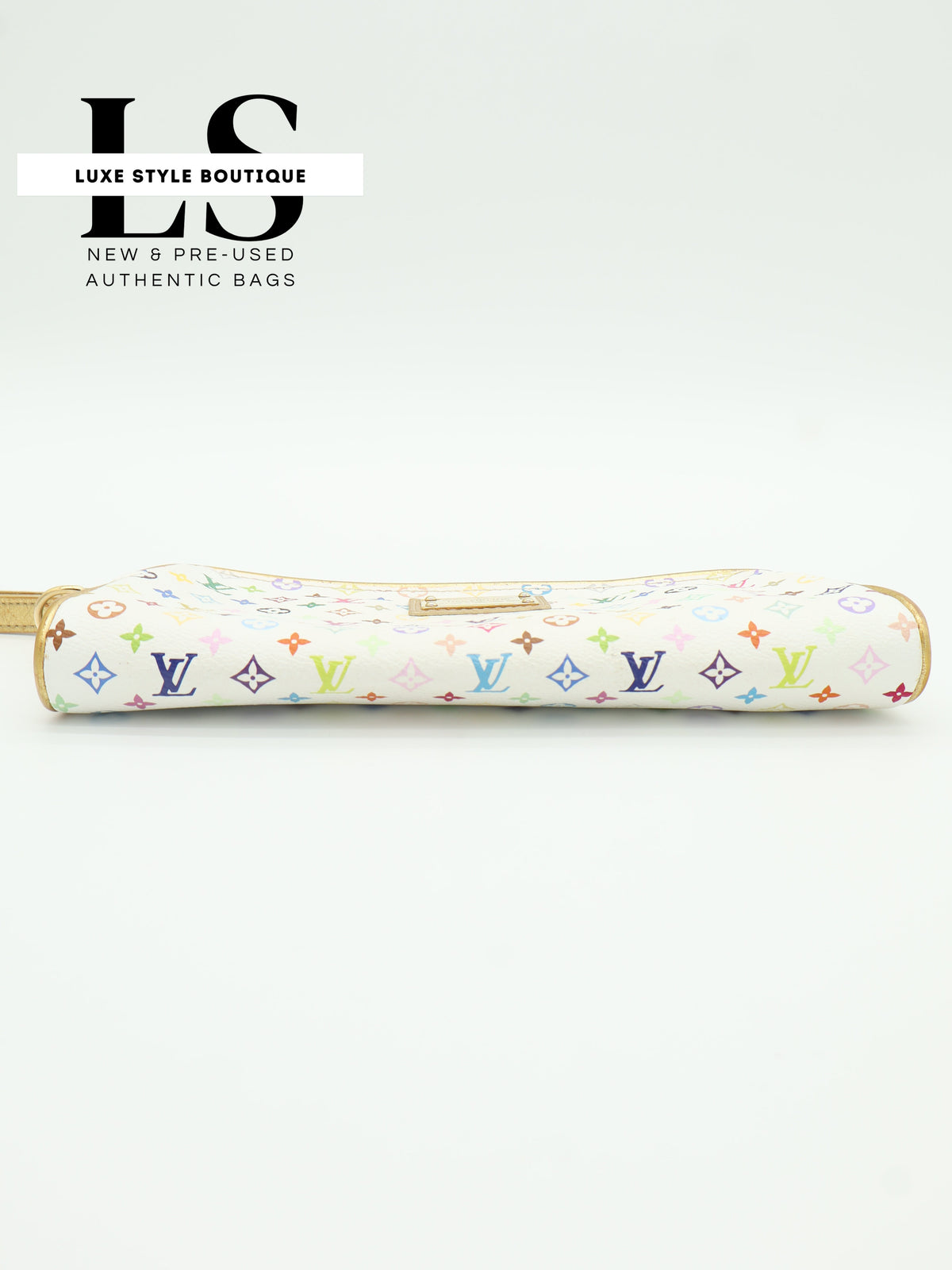 Louis Vuitton Kate Clutch White Monogram Multicolor