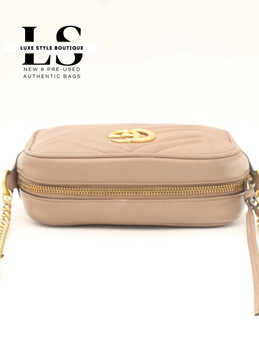 Gucci GG Marmont Matelasse Crossbody Beige
