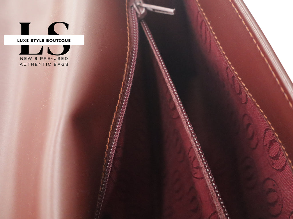 Cartier Must Top Handle Leather Handbag