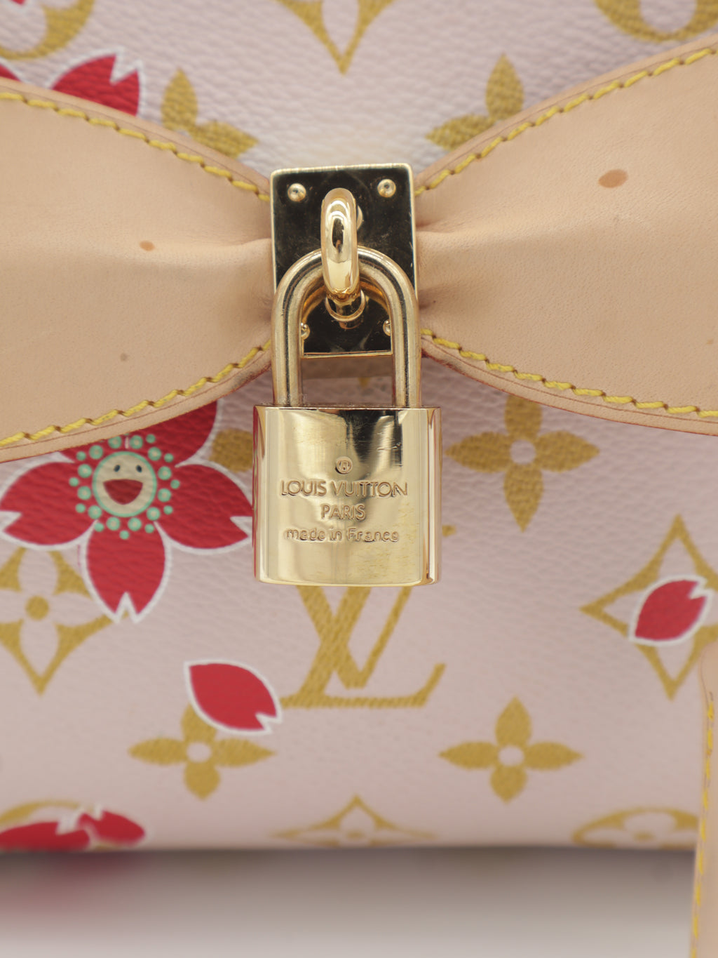 Louis Vuitton x Takashi Murakami White Monogram Cherry Blossom Sac Retro