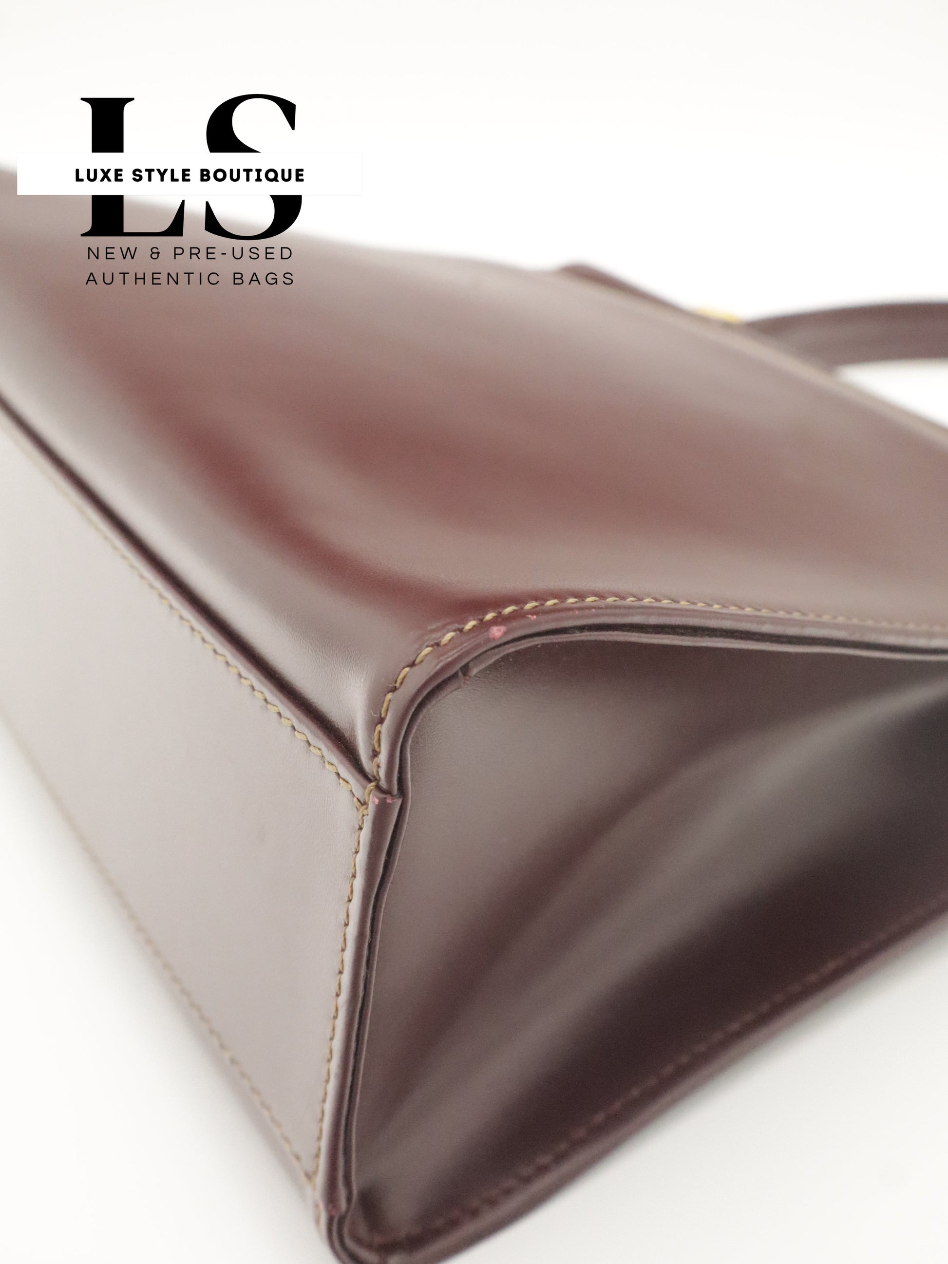 Cartier Must Top Handle Leather Handbag