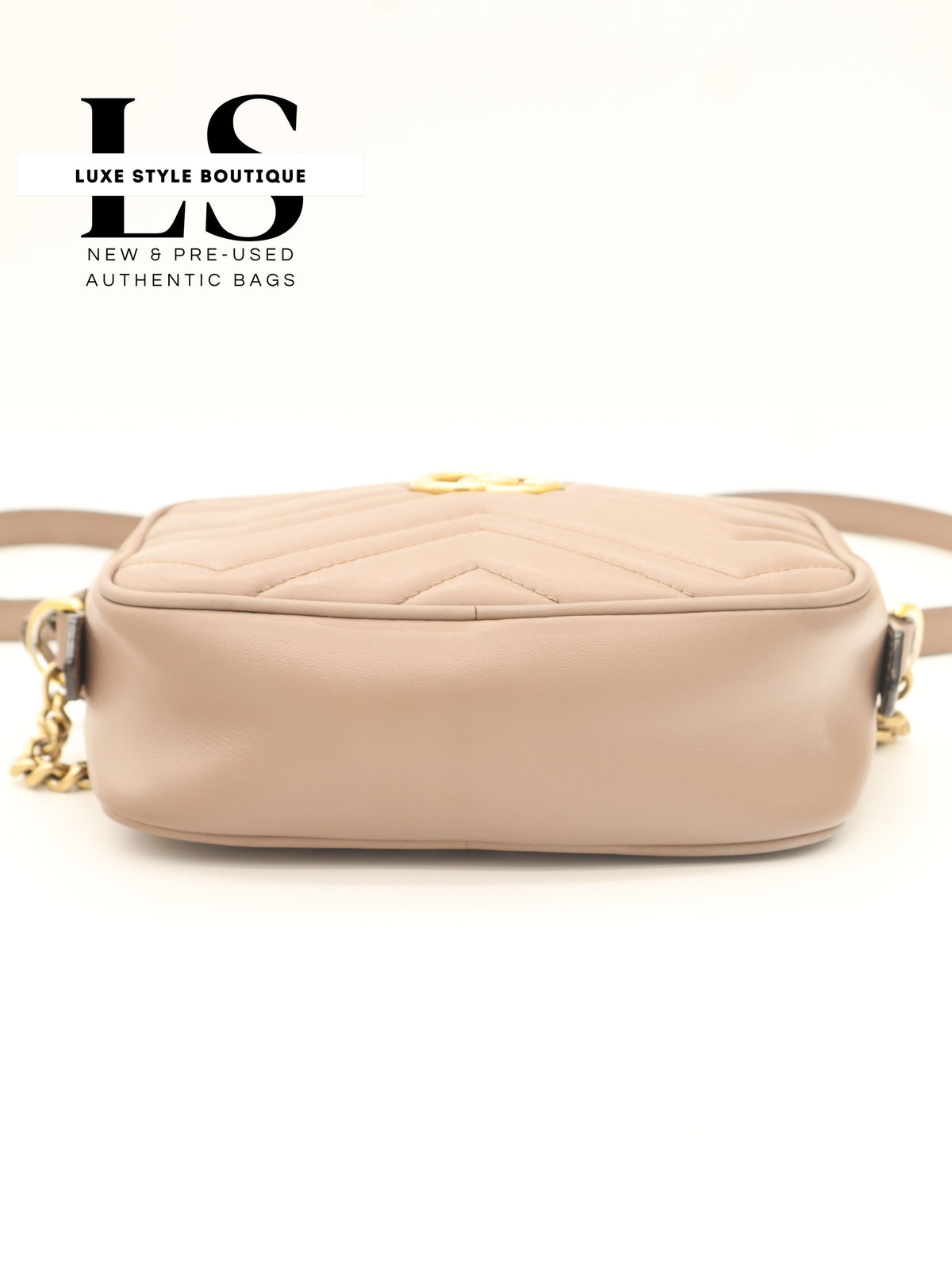 Gucci GG Marmont Matelasse Crossbody Beige