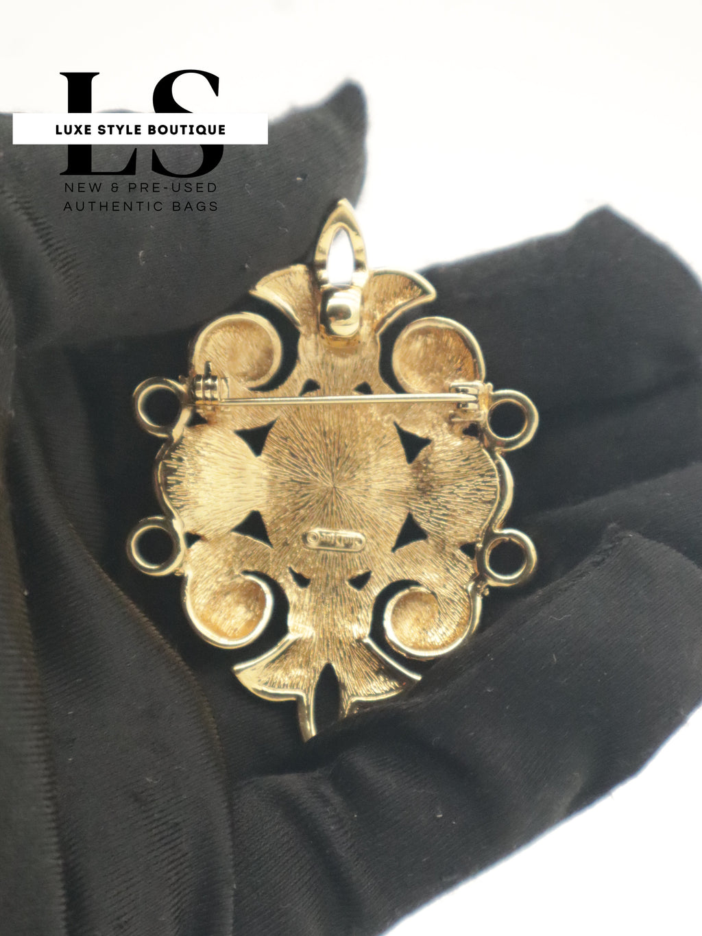 Dior Golden Spille Stone Brooch