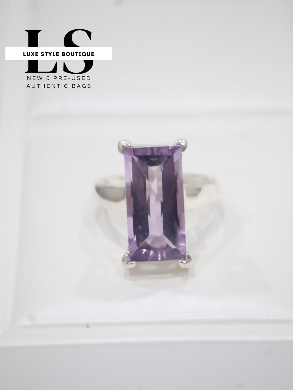 Ring Silver .925 w/Amethyst