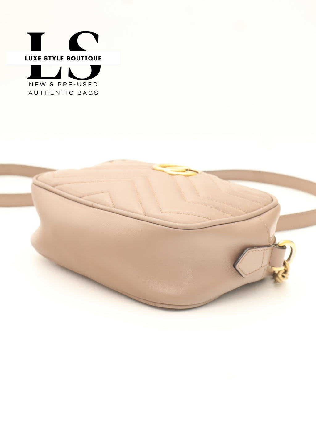 Gucci GG Marmont Matelasse Crossbody Beige