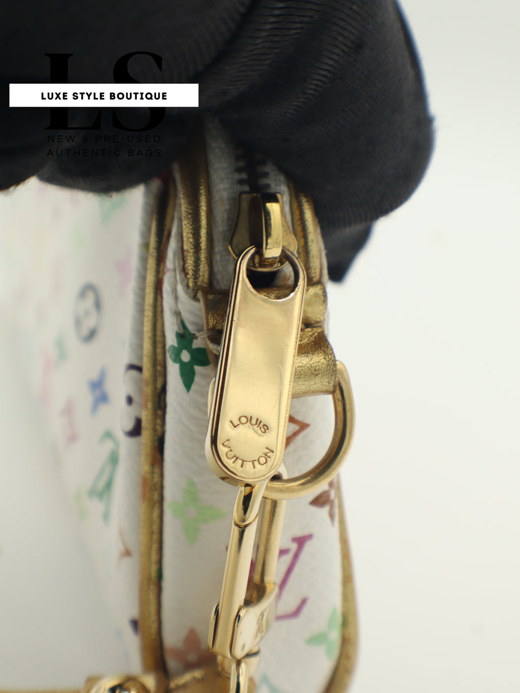Louis Vuitton Kate Clutch White Monogram Multicolor