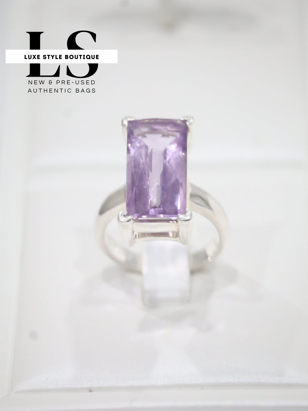Ring Silver .925 w/Amethyst