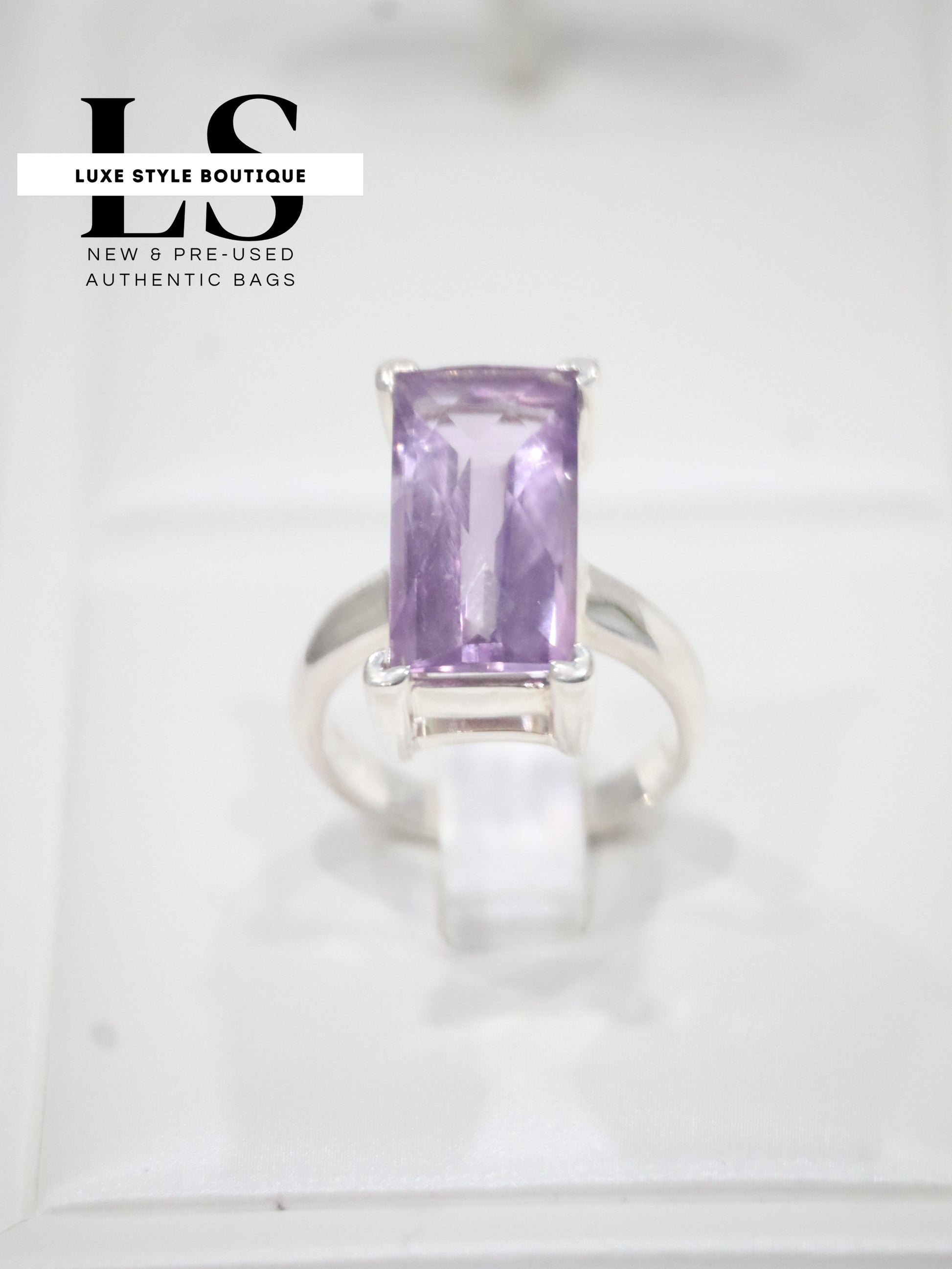 Ring Silver .925 w/Amethyst