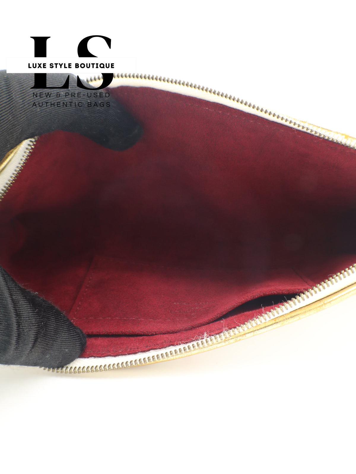 Louis Vuitton Kate Clutch White Monogram Multicolor