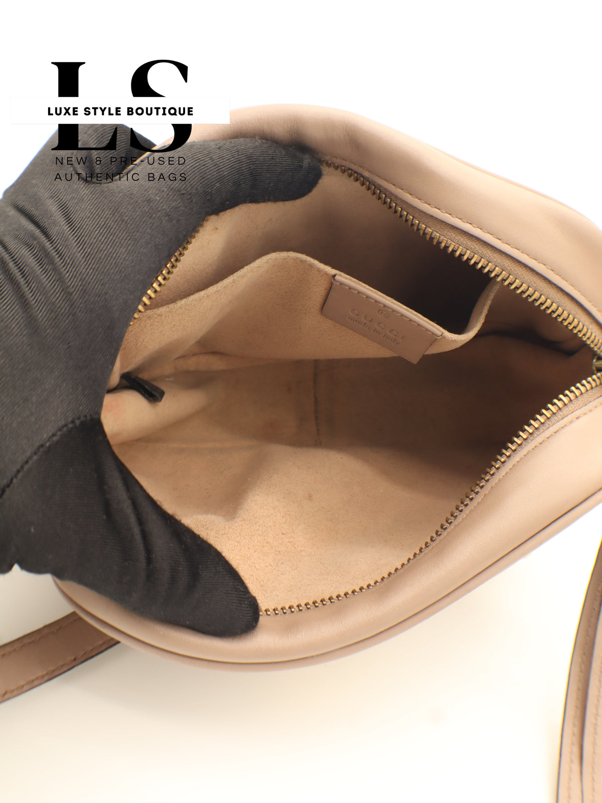 Gucci GG Marmont Matelasse Crossbody Beige