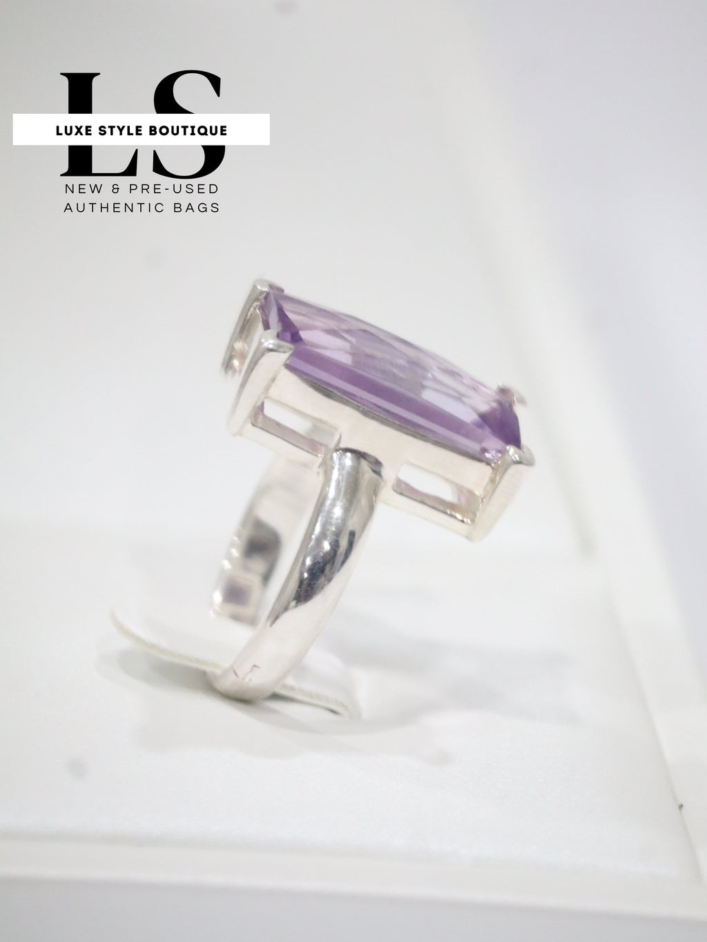 Ring Silver .925 w/Amethyst