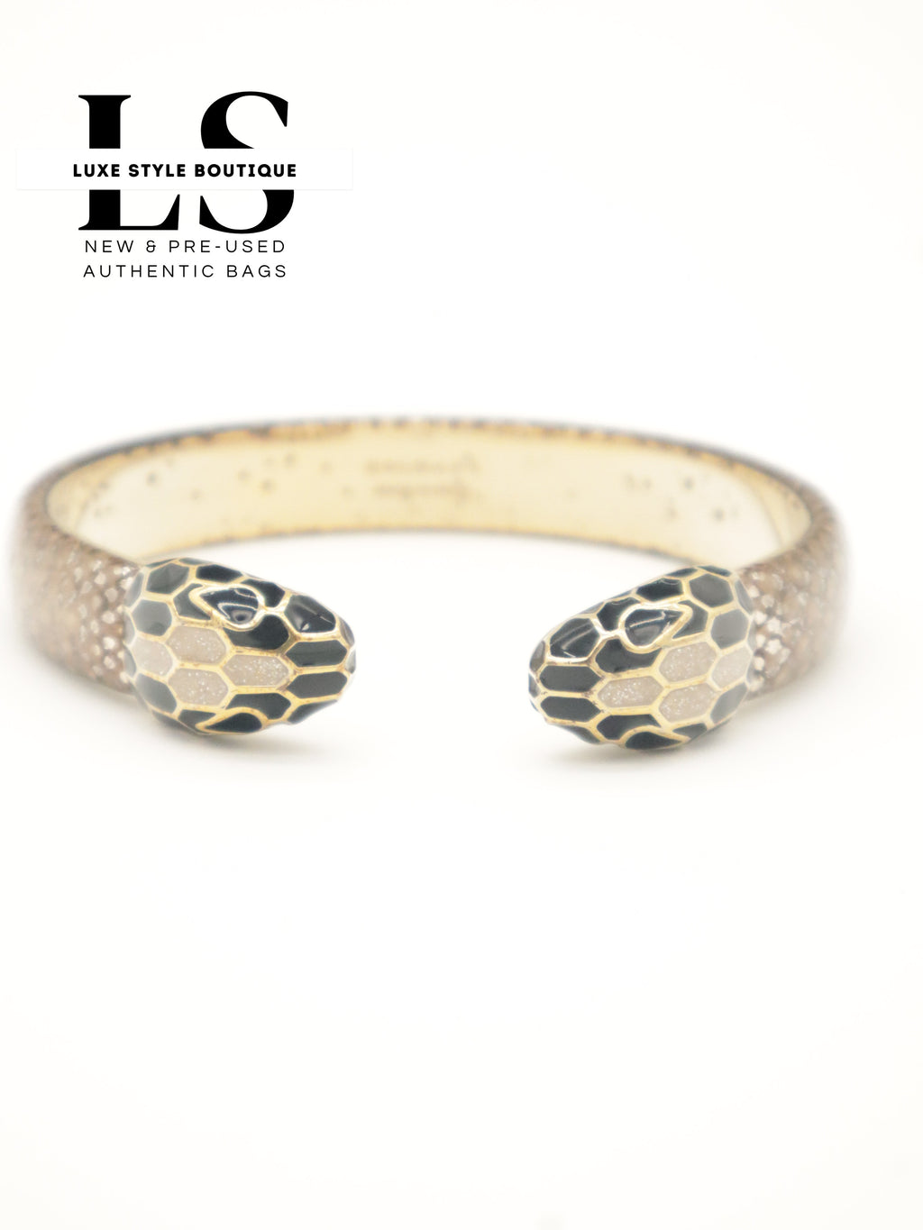 Blvgari Leather Bracelet Serpenti Forever