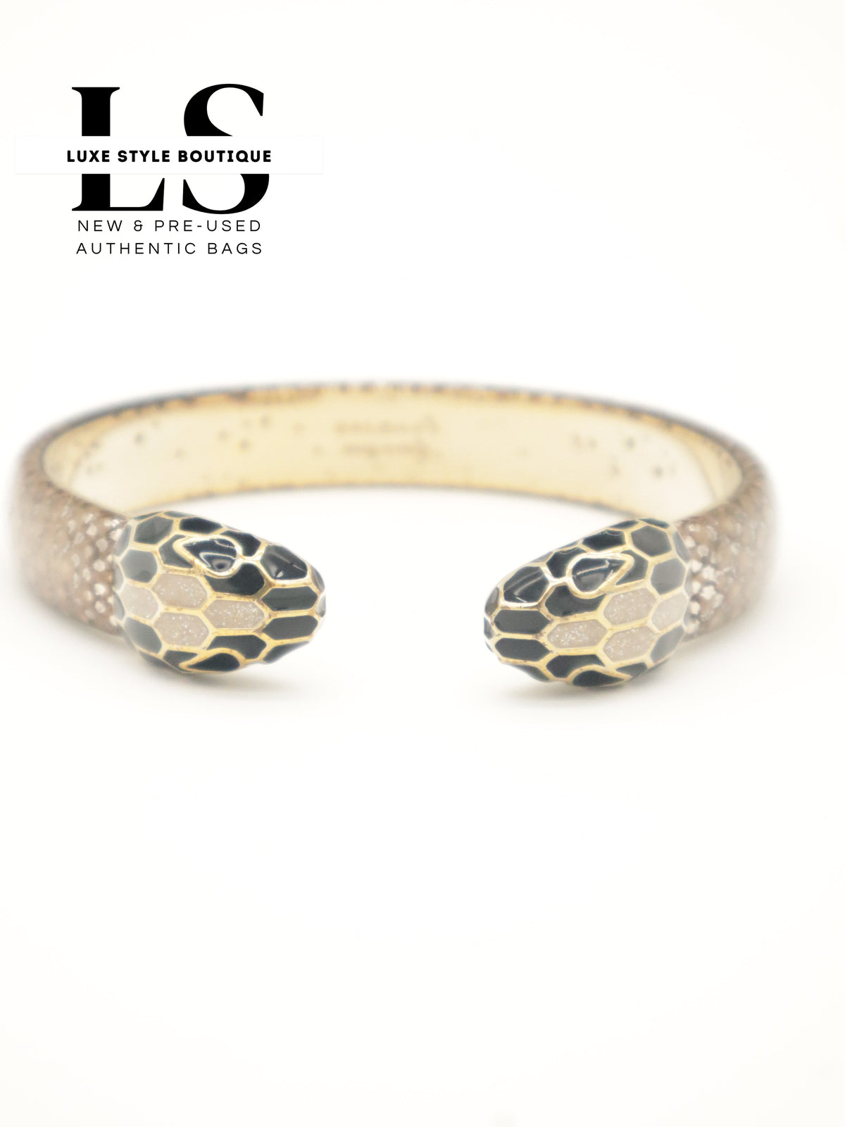 Blvgari Leather Bracelet Serpenti Forever