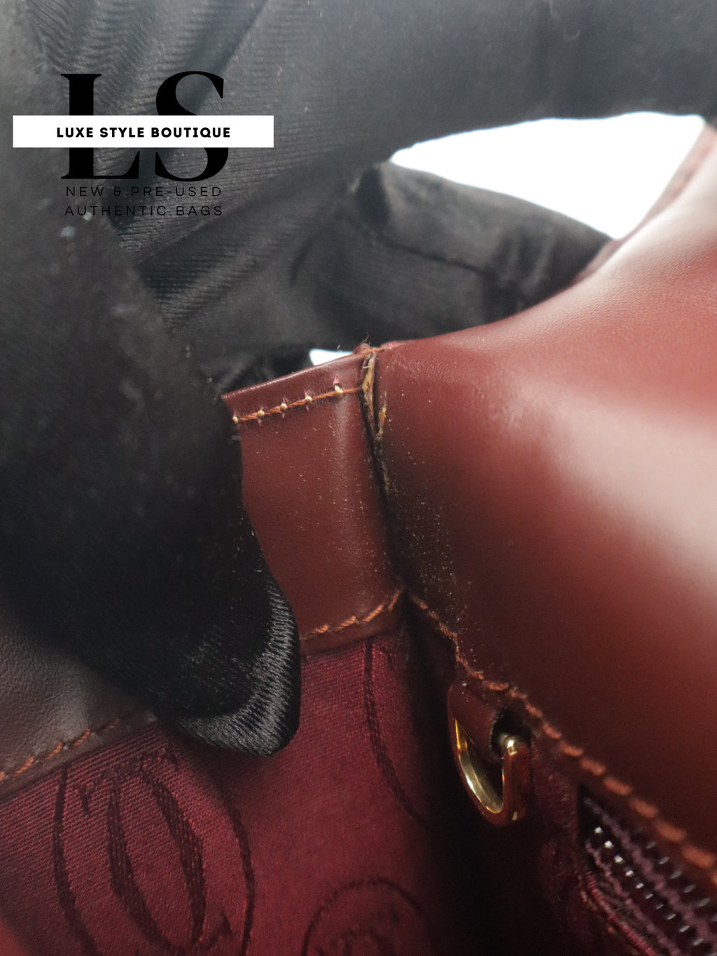 Cartier Must Top Handle Leather Handbag