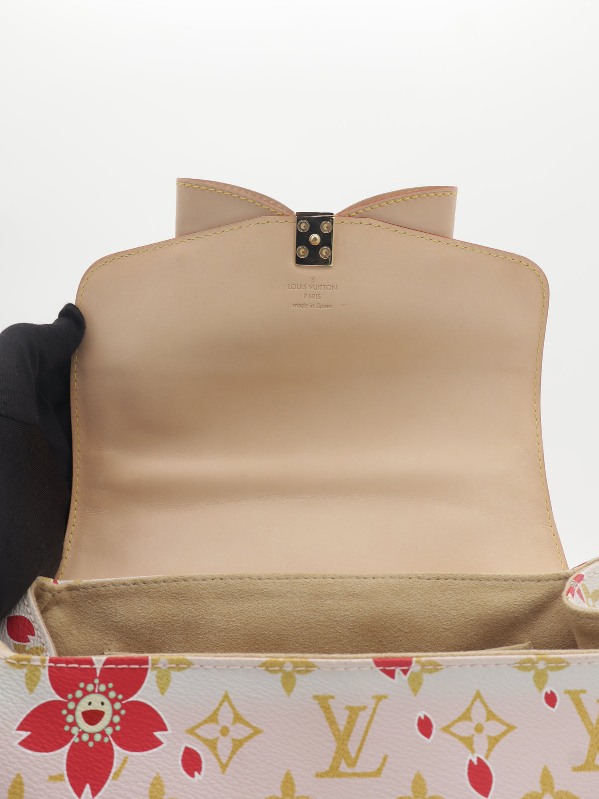 Louis Vuitton x Takashi Murakami White Monogram Cherry Blossom Sac Retro