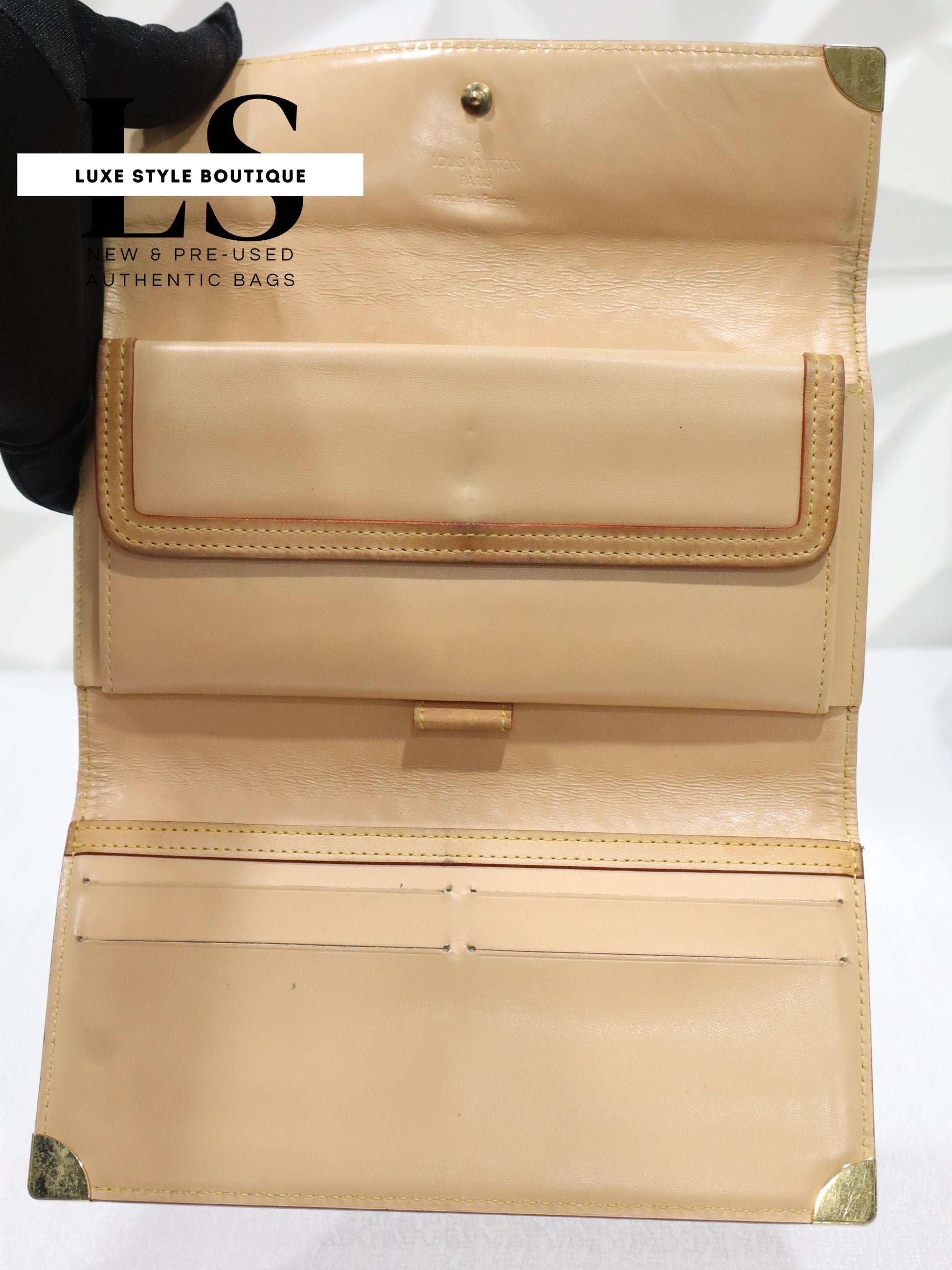 Louis Vuitton Porte Tresor International Monogram Black Multicolor