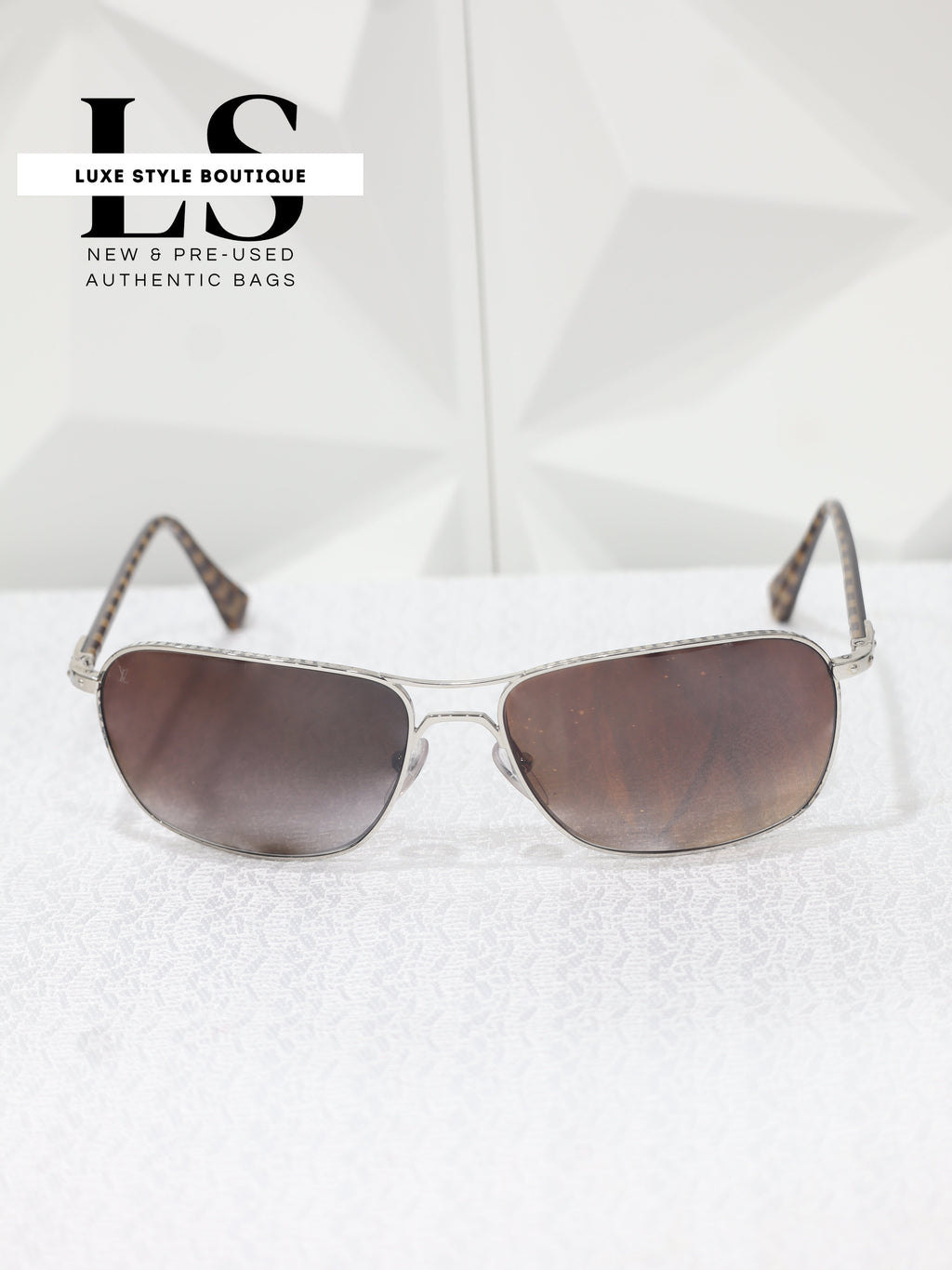 Louis Vuitton Damier Conspiracy Pilote Sunglasses 62*16