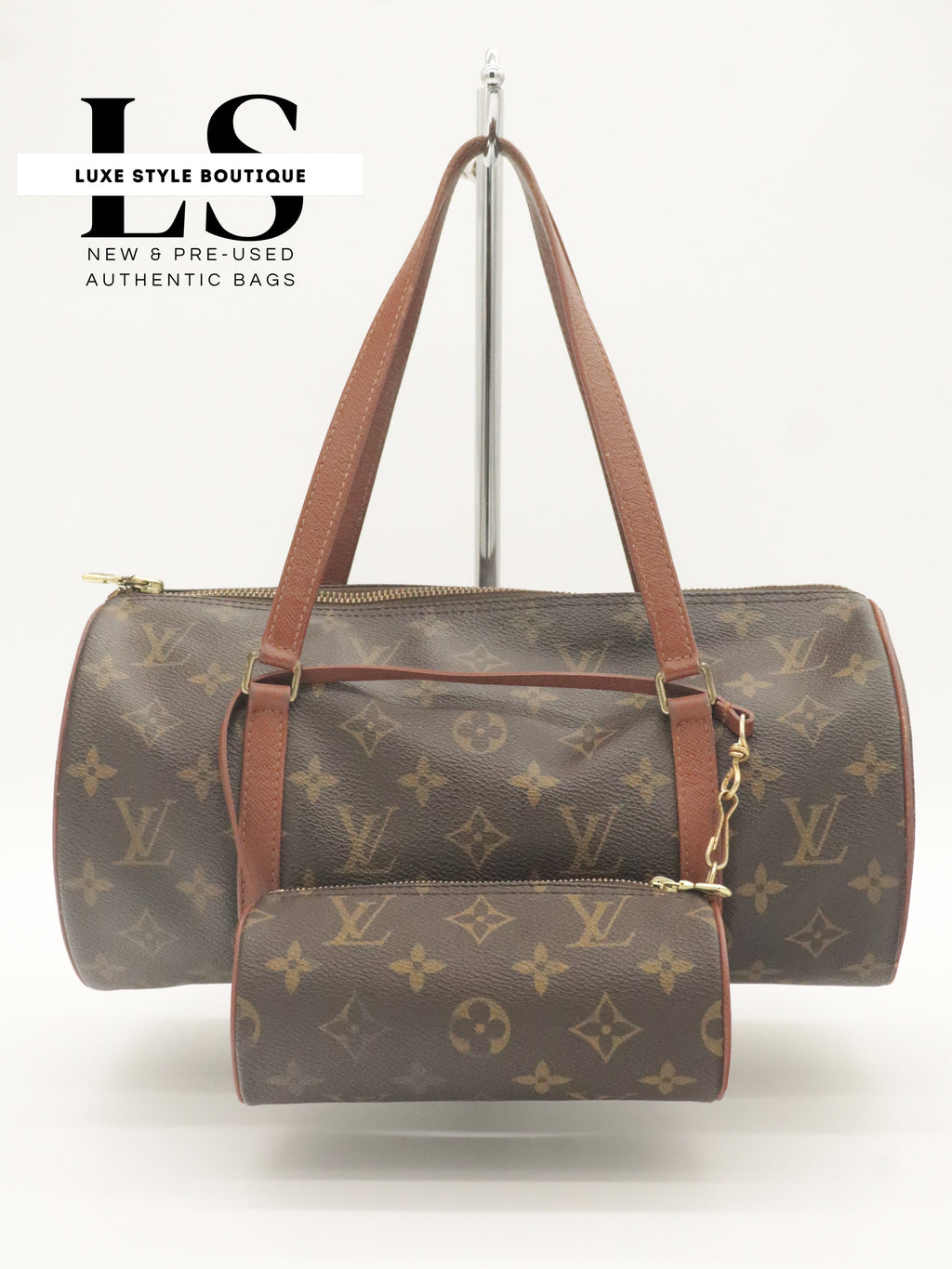 Louis Vuitton Papillon 30 Monogram w/Mini Bag