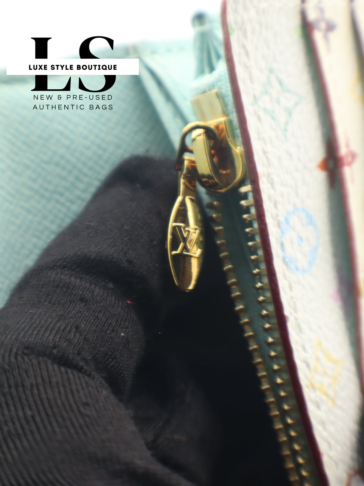 Louis Vuitton White Monogram Multicolor Sarah Flap Wallet