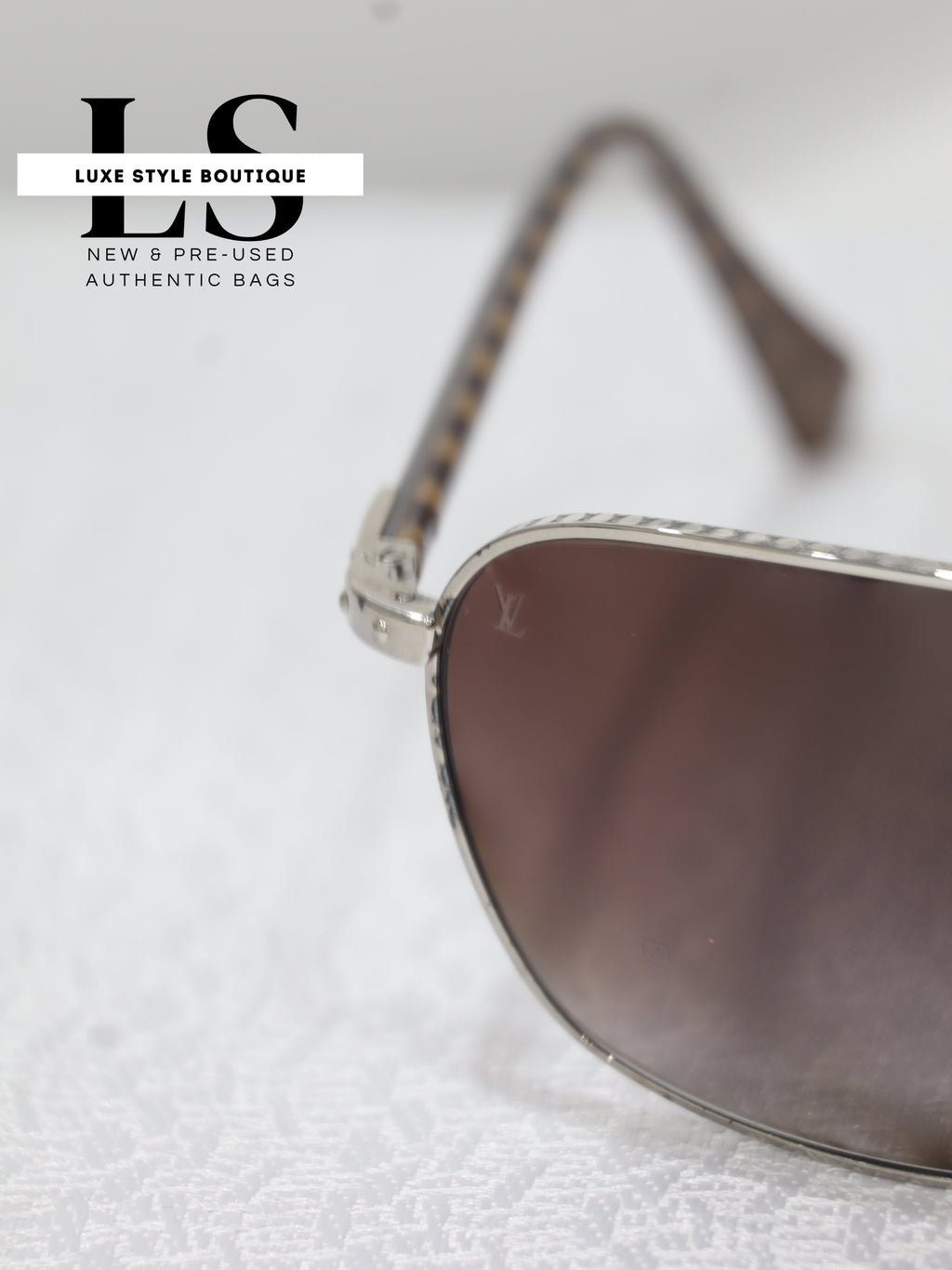 Louis Vuitton Damier Conspiracy Pilote Sunglasses 62*16