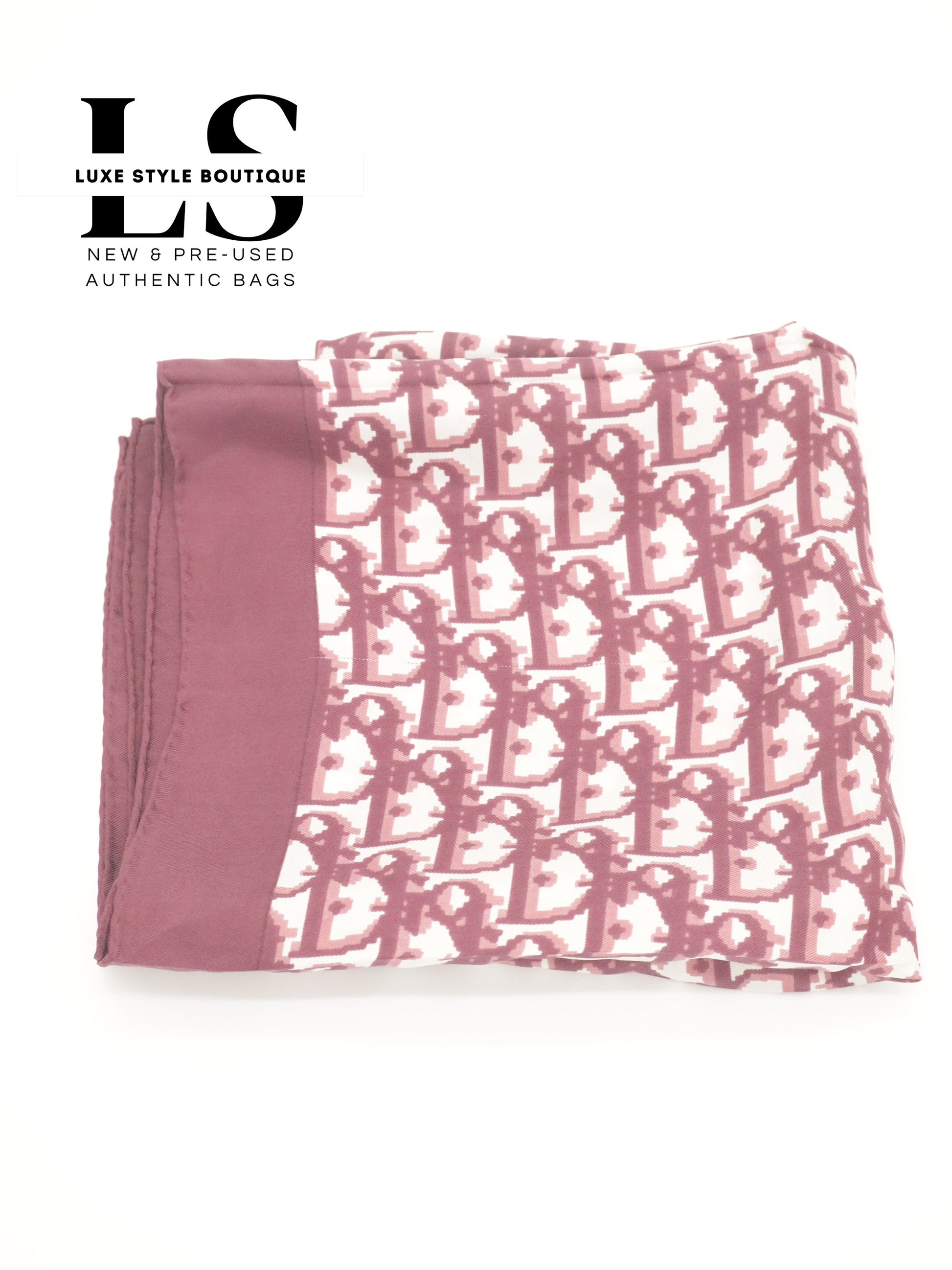 Dior Red Oblique Trotter Silk Scarf