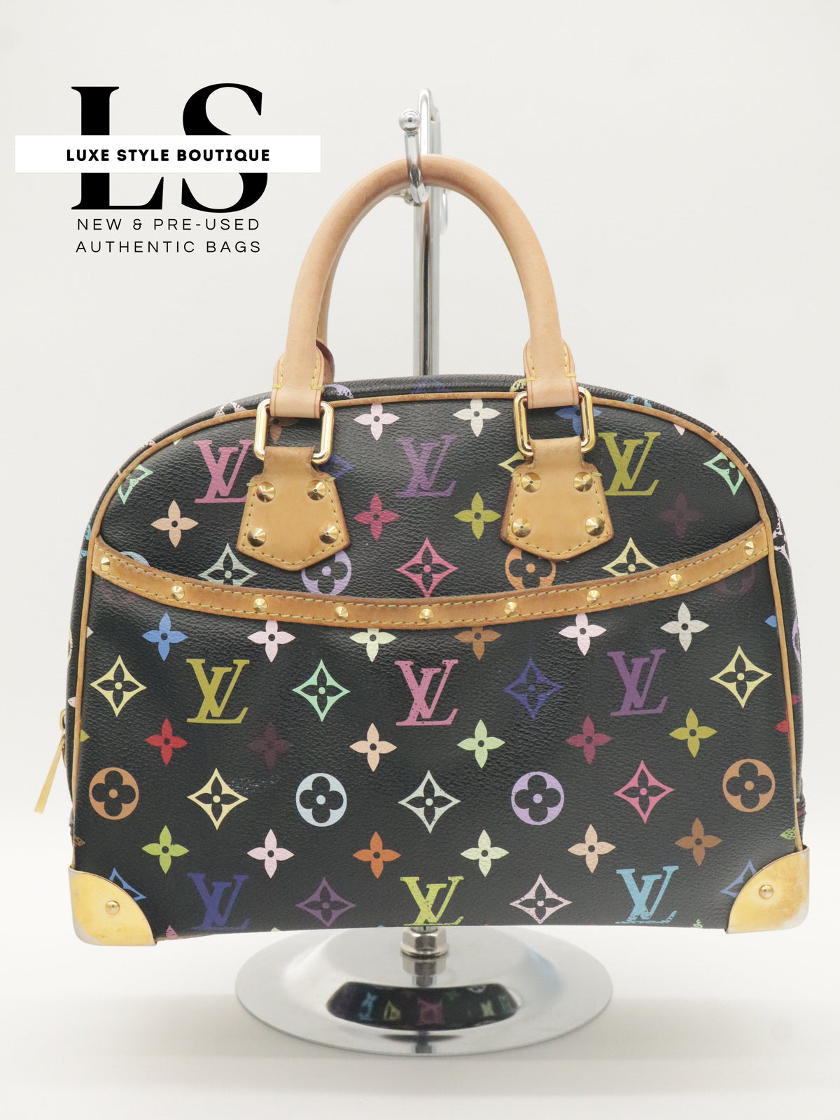Louis Vuitton Trouville Monogram Black Multicolor