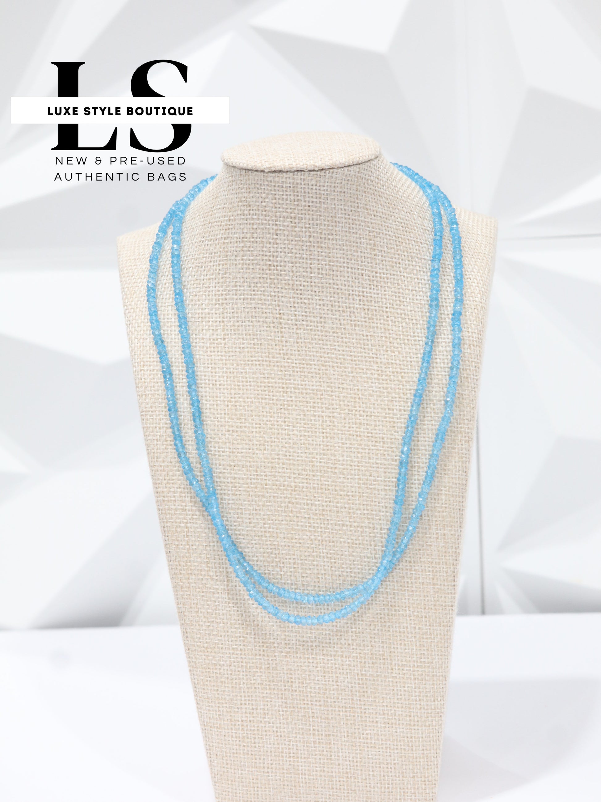 Necklace Natural Blue Topaz w/Silver .925