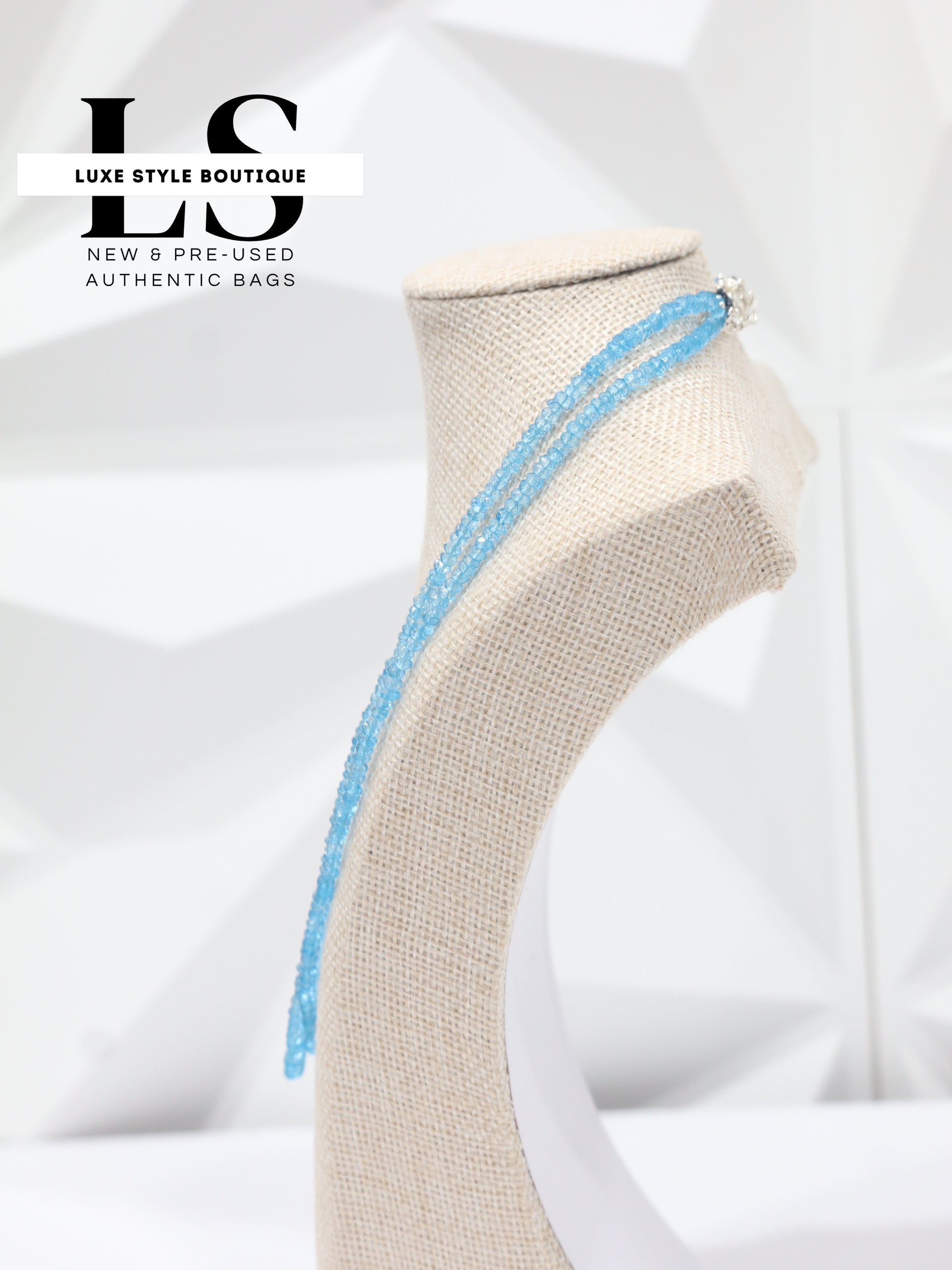 Necklace Natural Blue Topaz w/Silver .925