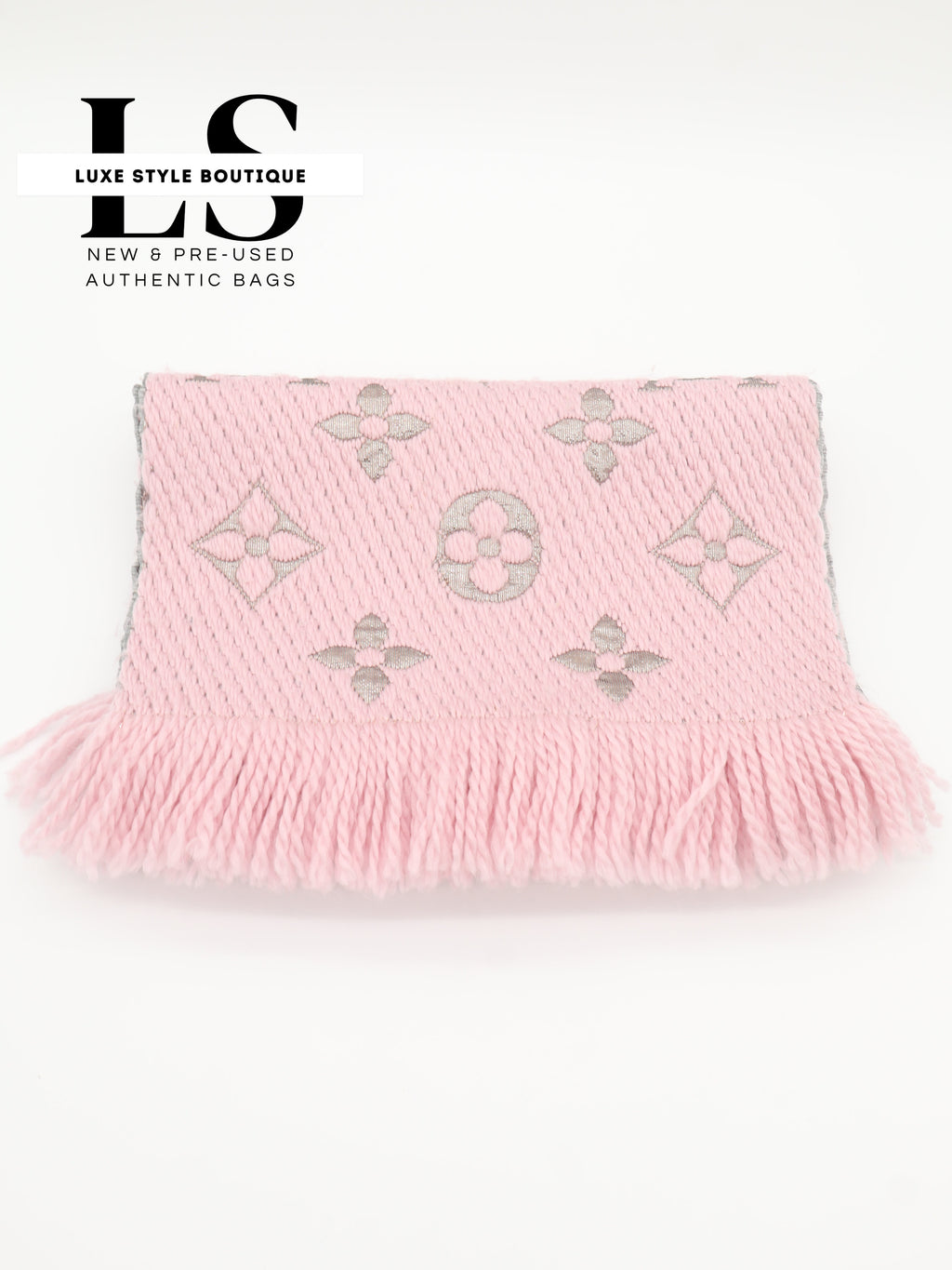 Louis Vuitton Logomania Shine Scarf Pink