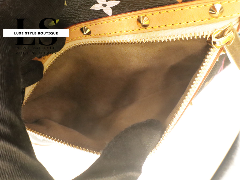 Louis Vuitton x Takashi Murakami Alma PM Multicolor Black