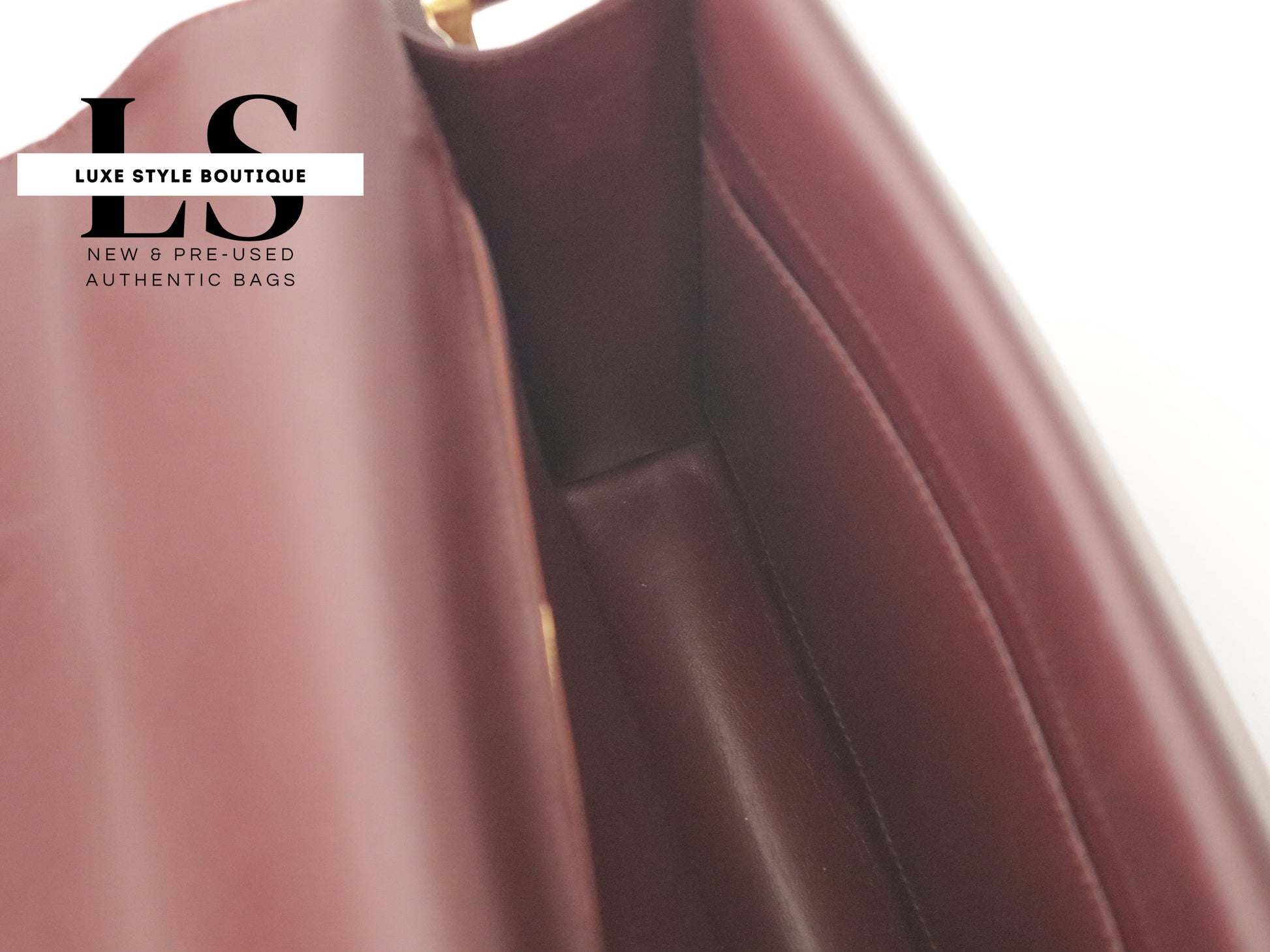 Cartier Must Bordeaux Double Flap Shoulder Bag