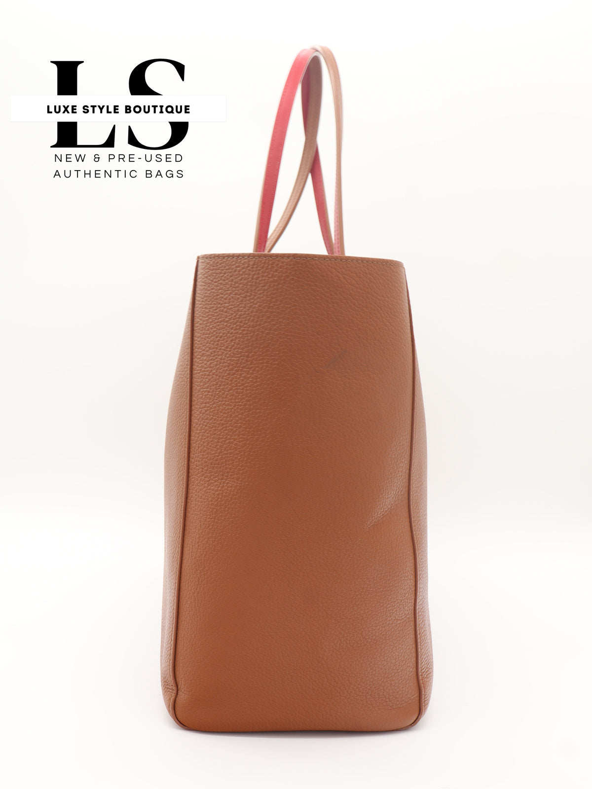 Louboutin Brown/Red Cabata Tote w/Pouch