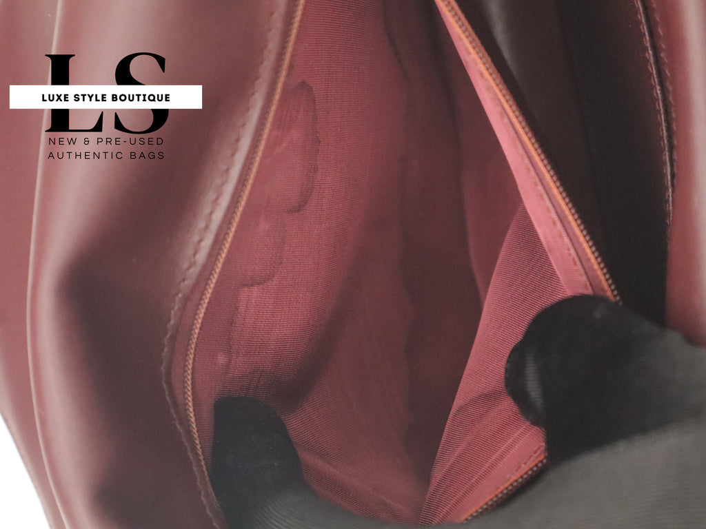 Cartier Must Bordeaux Double Flap Shoulder Bag