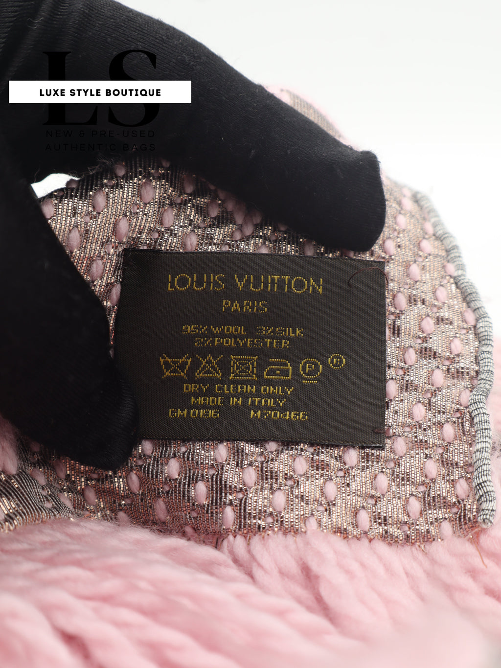 Louis Vuitton Logomania Shine Scarf Pink