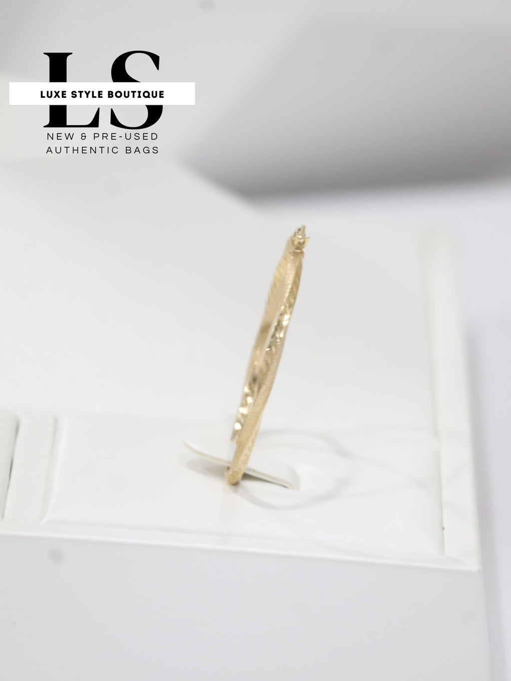Earrings Large Circle Yellow Gold 18K