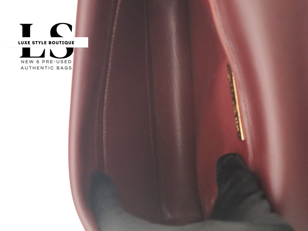 Cartier Must Bordeaux Double Flap Shoulder Bag