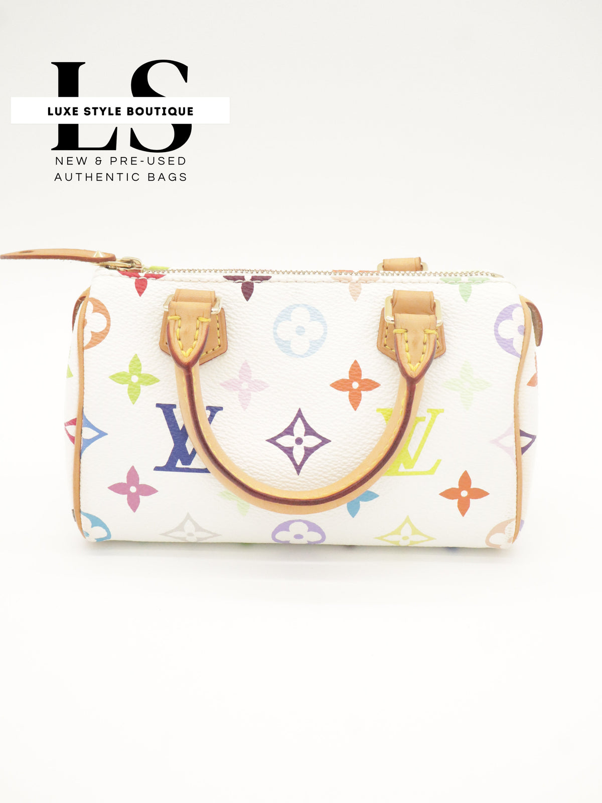 Louis Vuitton Mini Speedy Monogram Multicolor White